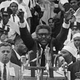 Bayard Rustin addressing the crowd at the March on Washington (WITF)